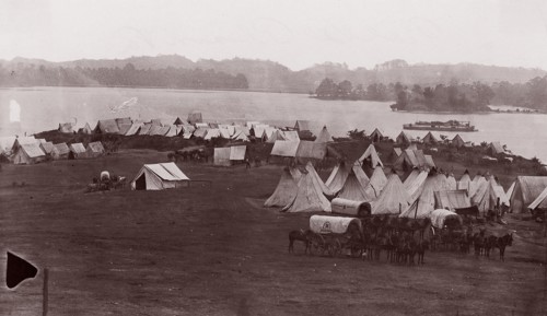 Belle Plain, Virginia, 1864. Formerly attributed to Mathew B. Brady.
