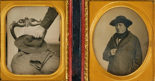 Cornelius Conway Felton with His Hat and Coat, early 1850s.