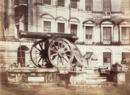 [Great Sikh Gun taken at Ferozshah on the Night of December 21, 1845, Government House, Calcutta], 1858-61.