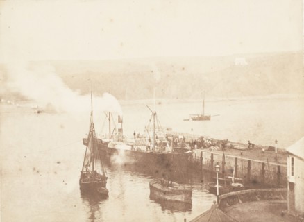 The "Juno" in Tenby Harbour, 1853-56.