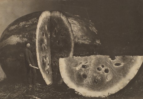 Man Cutting Watermelon, 1898-1903.