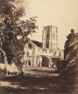 Fountains Abbey. The Church, Cloister and Hospitium, 1850s.