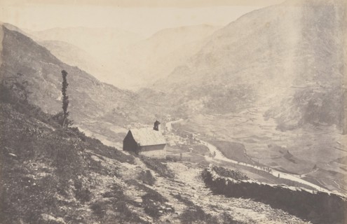 Vallée de Bosost prise de la capilla San Antonio, 1853.