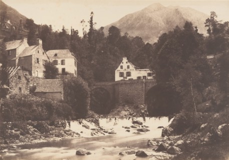 Village de Gèdres, Route de Gavarnie, 1853.