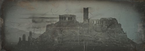 Western Approach to the Acropolis, Athens, 1842.