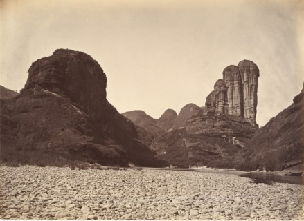 Piled Stone Mountain Near Sing Chang, ca. 1869.