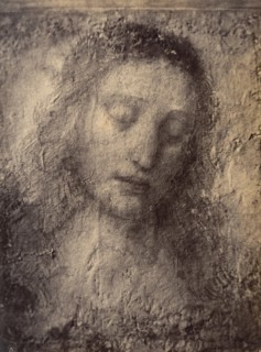 [Copy of the head of Christ from Leonardo da Vinci's ?The Last Supper?], 1857-61.
