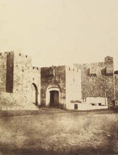 Jérusalem. Porte de Hebron et de Jaffa. (Bab-el-Khalil), 1860 or later.