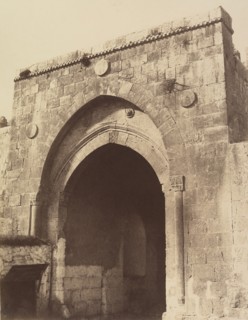 Jérusalem. Porte de Damas (Bab-el-Ahmoud), 1860 or later.