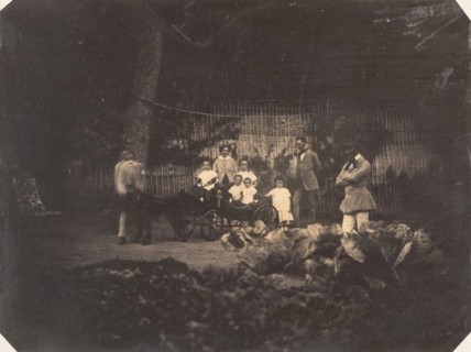 Jardin zoologique de Bruxelles; Les trois jumeaux fils de Mr. Lebens et toute la famille, 1854-56.