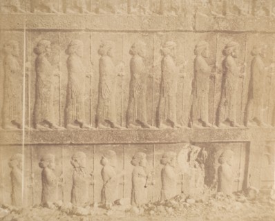 Processione sulla facciata della Grande Scala, 1858.