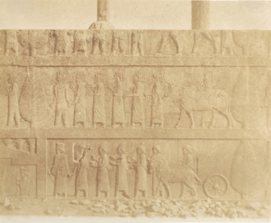 Processione sulla facciata della grande scala, 1858.