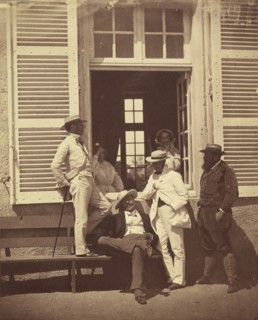 Quelques familiers de Louis Robert, ca. 1860.
