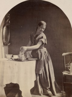 English Fashion at Breakfast, ca. 1860.