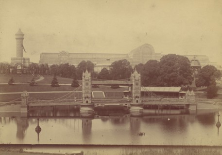 Progress of the Crystal Palace at Sydenham, 1854.
