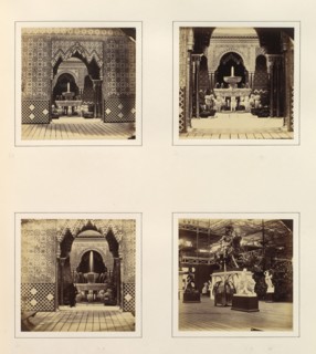 [Alhambra and Court of Lions; View in South Transept], ca. 1859.