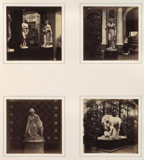 [Sculptures of the Medici Venus and Pomona, Venus, Esmeralda, and the Mourners], ca. 1859.