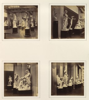 [Greek Court; Statue of Minerva; Ludovisi Mars; Iris, Hecate, or Lucifera], ca. 1859.