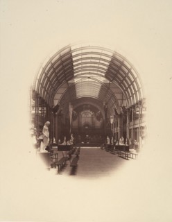 View in Central Hall, Art Treasures Exhibition, Manchester, 1857.