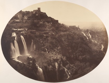 The Valley of the Anio, with the Upper and Lower Cascatelle, Mecenas's Villa, and Distant Campagna, by 1858.