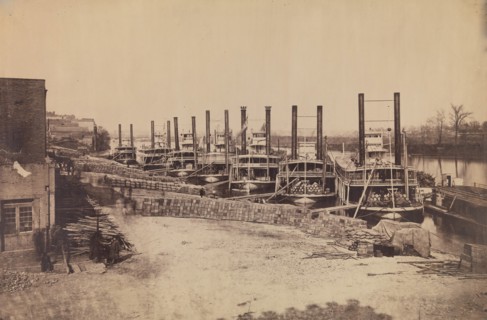 Supply Steamers at Nashville, Tennessee, 1862.
