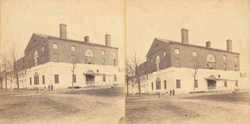 Group of 3 Stereograph Views of Connecticut, United States of America, 1850s-1910s. (Old Capitol Prison, Connecticut).