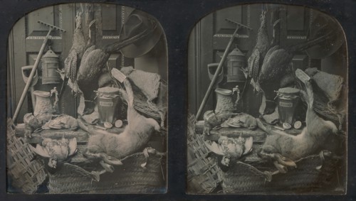 Still-life of Game with Rake and Onion Jar, 1854 or later.