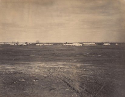 Civil War View, 1860s. (Gen. Hospital Army Potomac, City Point Virginia).