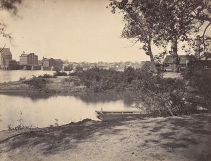 Civil War View, 1860s. (Portion of Mayor foot Bridge, Richmond Virginia).
