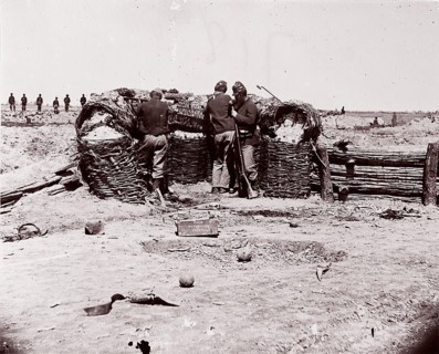 [Fort Sedgwick]/[Fort Price]. Brady album, p. 27, 1861-65. Formerly attributed to Mathew B. Brady.