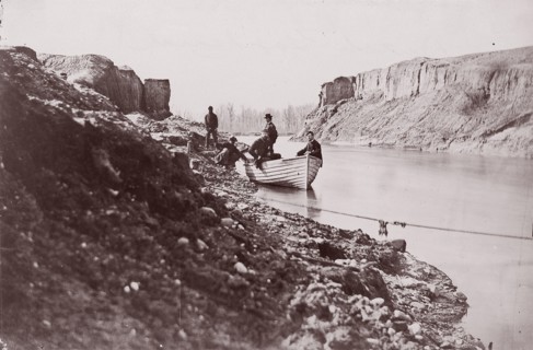 White House Landing, Pamunkey River, 1861-65. Formerly attributed to Mathew B. Brady.