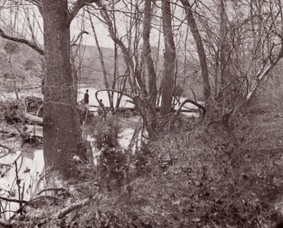 Blackburn's Ford / Rapidan River, The Wilderness, 1861-65. Formerly attributed to Mathew B. Brady.