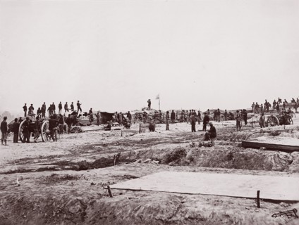 Outer Confederate Line at Petersburg. Captured by 18th Corps, June 15, 1864, 1864. Formerly attributed to Mathew B. Brady.