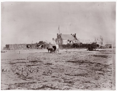 Yellow House, Warren Station, Virginia, 1861-65. Formerly attributed to Mathew B. Brady.