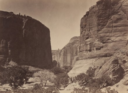 Head of Cañyon de Chelle, Looking Down, 1873.