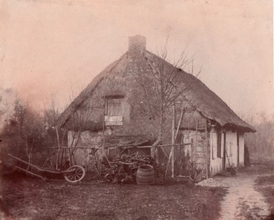 Ferme au toit de chaume, 1850-53.