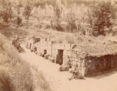 Travelers By Ancient Monument, 1880s.