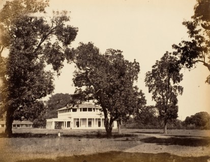 Bungalow in Umballa, 1850s.