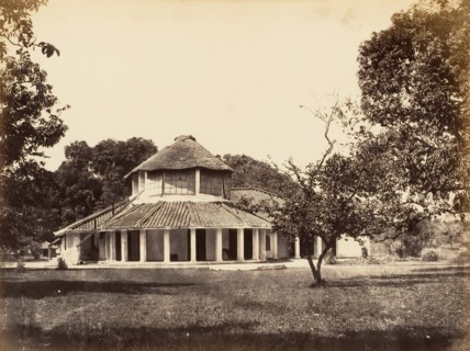 Bungalow in Umballa, 1850s.