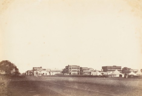 A View in Calcutta Including the Buildings of Payne and Co., the Mountain Hotel, and Scott and Co., 1850s.