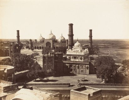 Runjeet Singh's Tomb and the Great Mosque at Lahore, 1858-61.