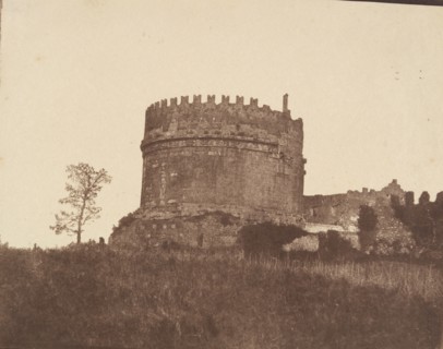 Tomb of Cecilia Metella, Rome, 1850s.