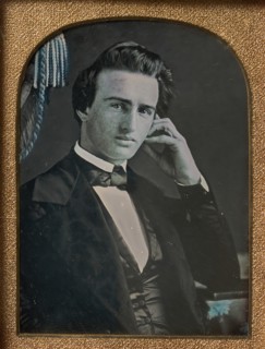 [Seated Young Man Resting Head on Fingers], 1840s.