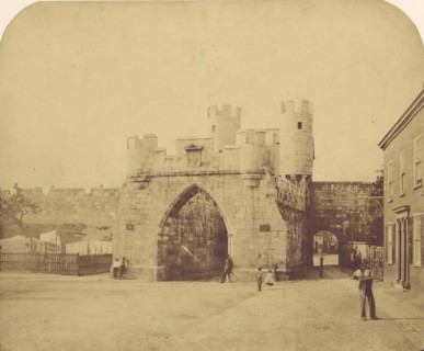 St. Mary's Gate, York, 1850s.