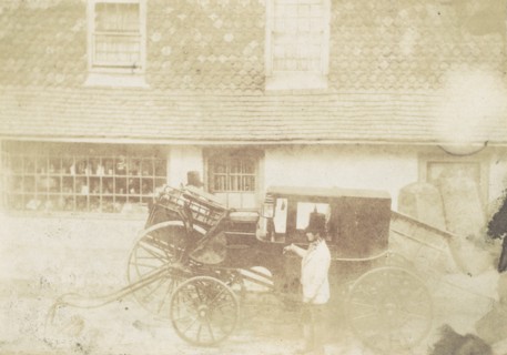 Men By Carriage in Street, 1850s.