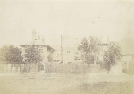 Compound of Buildings Surrounded By Fence, 1850s.
