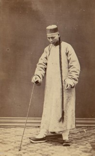 Man with Long Braid, 1870s.