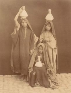 Arab Girls Carrying Water, 1880s.