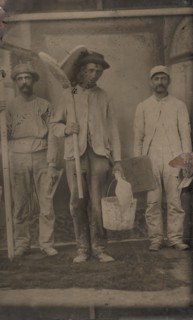 Three Plasterers, 1870s-80s.