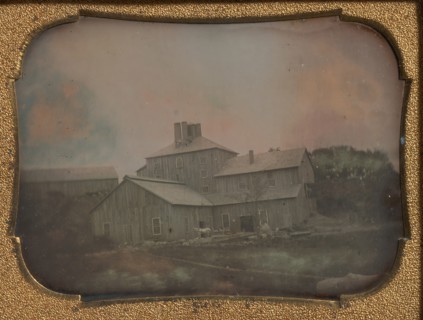 Mill or Warehouse with Vertical Clapboard Siding, 1850s.